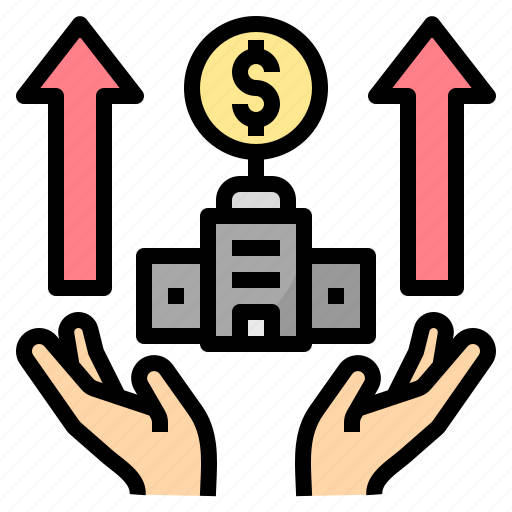 Bank, benefit, business, corporate, growth, money, turnover icon - Download on Iconfinder