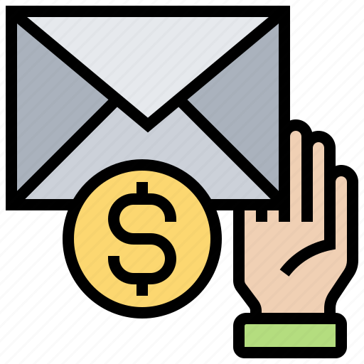 Envelope, mail, money, receive, silver icon - Download on Iconfinder