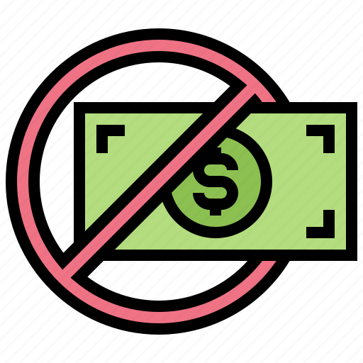 Forbid, illegal, money, prohibit, stop icon - Download on Iconfinder