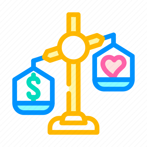 Choosing, between, conscience, money, corruption, problem icon - Download on Iconfinder