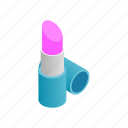 blue, gloss, isometric, lip, lipstick, opened, packaging