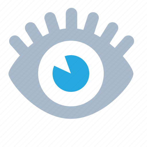 Blue, eye, look, see, view, watch icon - Download on Iconfinder