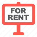for, for rent, plate, rent, sign