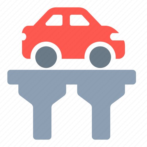 Bridge, skyway, car, highway, overpass, road icon - Download on Iconfinder