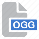 extension, file, ogg, audio, document