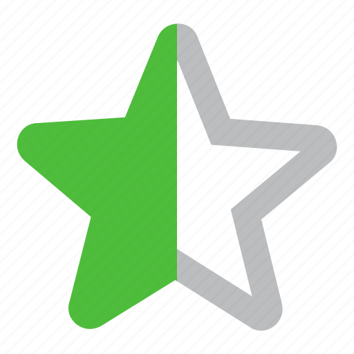 Rate, rating, star, half, point icon - Download on Iconfinder
