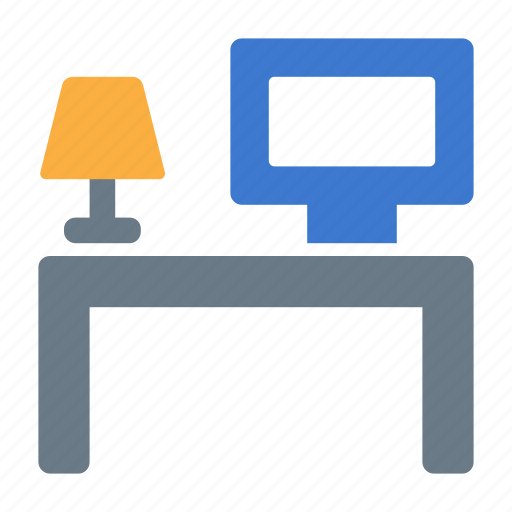 Computer, vacancy, workplace, desk, lamp, workspace icon - Download on Iconfinder