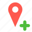 location, new, add, gps, navigation, pin 