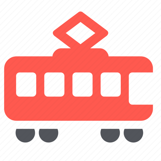 Tramway, railroad, railway, train, transport icon - Download on Iconfinder