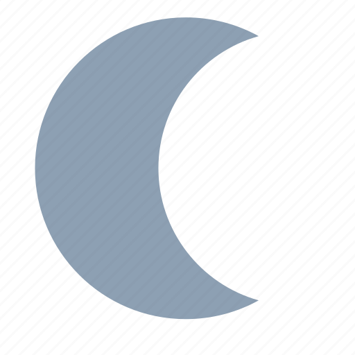 Crescent moon, moon, night, forecast, weather icon - Download on Iconfinder