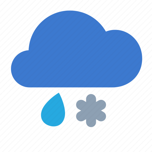 Cloud, rain, snow, forecast, weather icon - Download on Iconfinder
