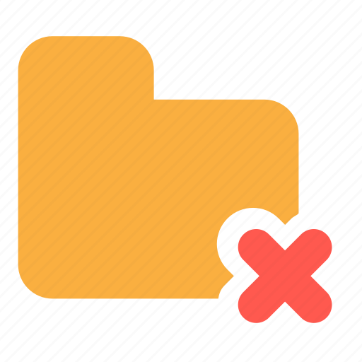 Delete, folder, cancel, documents, files icon - Download on Iconfinder