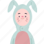 rabbit, costume, cute, mascot, clothing 