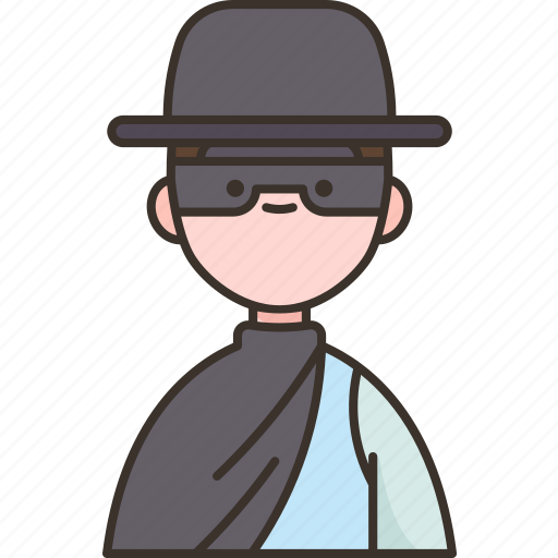 Bandit, criminal, burglar, thief, robbery icon - Download on Iconfinder