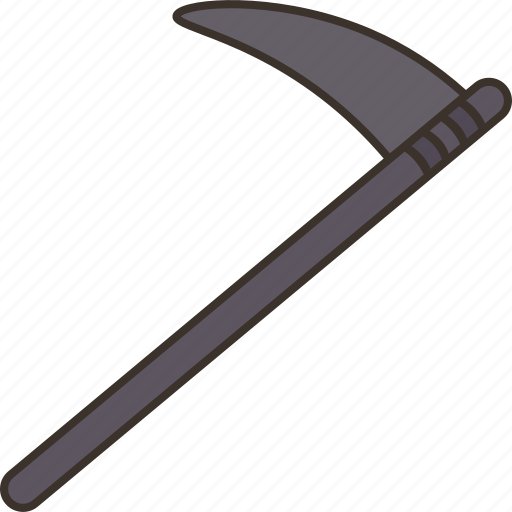 Scythe, reaper, weapon, blade, chop icon - Download on Iconfinder
