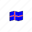 country, flag, flags, iceland, nation, national, world 