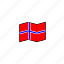 country, flag, globe, nation, national, norway, world 