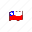 chile, country, flag, globe, nation, national, world 