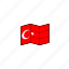country, earth, flag, location, nation, turkey, world 