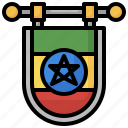 flag, ethiopia, nation, world, country