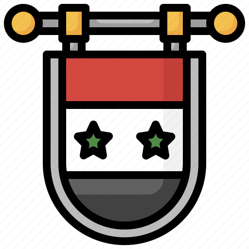 Flag, syria, nation, world, country icon - Download on Iconfinder