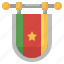 cameroon, country, world, nation, flag 
