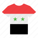 country, flag, jersey, shirt, syria, syrian, t-shirt