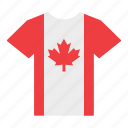 canada, canadian, country, flag, jersey, shirt, t-shirt