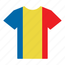 country, flag, jersey, romania, romanian, shirt, t-shirt