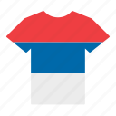 country, flag, jersey, serb, serbia, serbian, shirt
