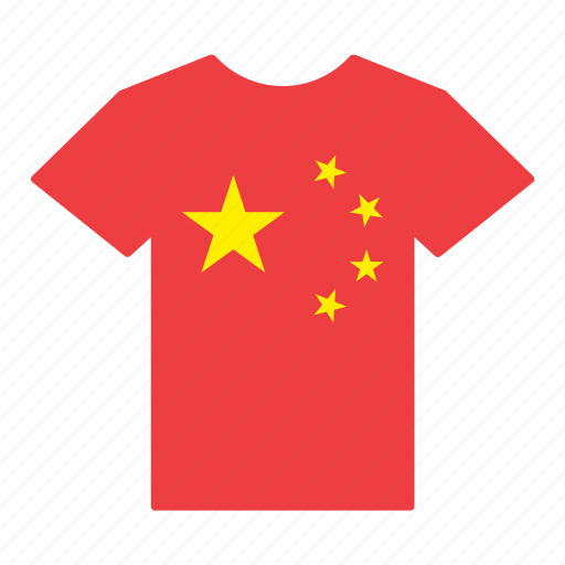China, chinese, country, flag, jersey, shirt, t-shirt icon - Download on Iconfinder