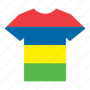 country, flag, jersey, mauritian, mauritius, shirt, t-shirt