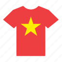 country, flag, jersey, shirt, vietnam, vietnamese