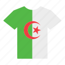 algeria, algerian, country, flag, jersey, shirt, t-shirt