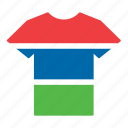 country, flag, gambia, gambian, jersey, shirt, t-shirt
