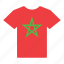 country, flag, jersey, moroccan, morocco, shirt, t-shirt 