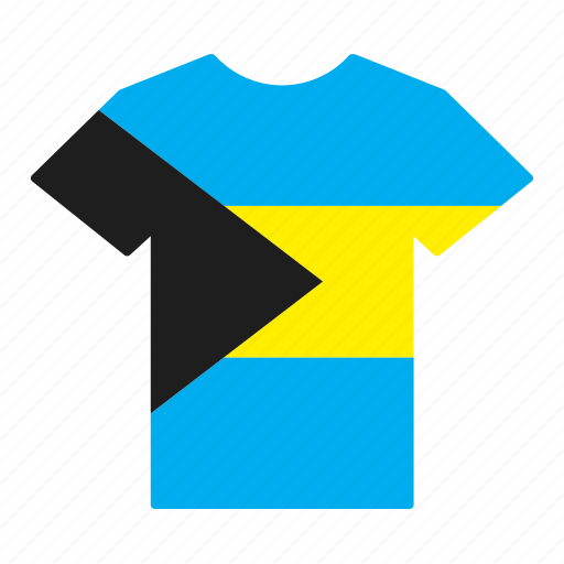 Bahamas, bahamian, country, flag, jersey, shirt, t-shirt icon - Download on Iconfinder