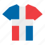 country, dominican, flag, jersey, republic, shirt, t-shirt 
