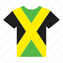 country, flag, jamaica, jamaican, jersey, shirt, t-shirt