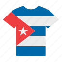 country, cuba, cuban, flag, jersey, shirt, t-shirt