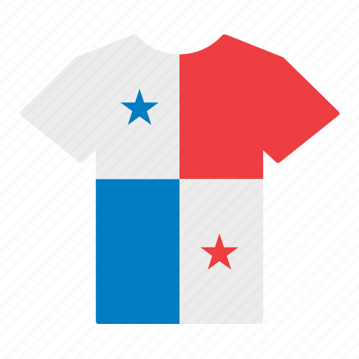 Country, flag, jersey, panama, panamanian, shirt, t-shirt icon - Download on Iconfinder