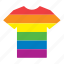 flag, gay, homosexual, lgbt, rainbow, shirt, t-shirt 