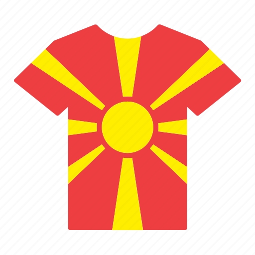 Country, flag, jersey, macedonia, macedonian, shirt icon - Download on Iconfinder