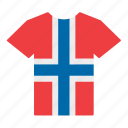country, flag, jersey, norway, norwegian, shirt, t-shirt