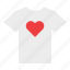 clothes, heart, love, saint valentine, shirt, t-shirt, valentines 