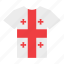 country, flag, georgia, georgian, jersey, shirt, t-shirt 