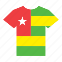 country, flag, jersey, shirt, t-shirt, togo, togolese