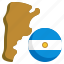 argentina, flag, country, nation, map, location 