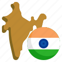 india, flag, country, nation, flags, map, location