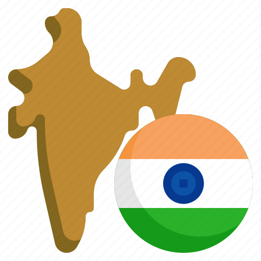 India, flag, country, nation, flags, map, location icon - Download on Iconfinder